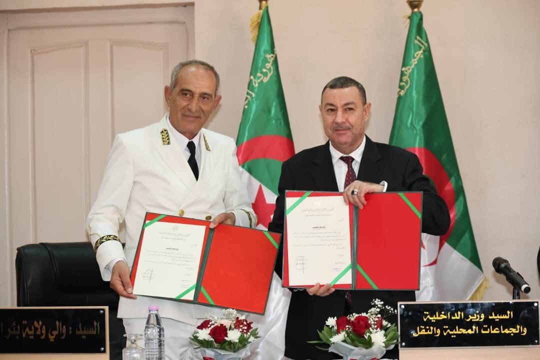 وزير الداخلية ينصب والي بئر العاتر