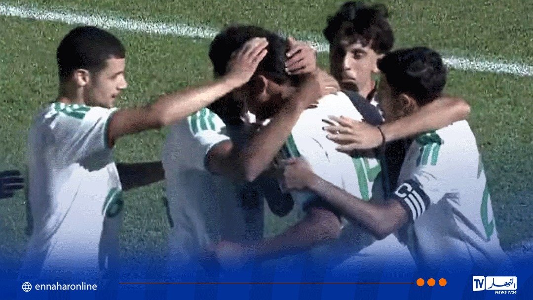 بالفيديو.. صنهاجي يمنح التقدم لشبان الخضر أمام جنوب افريقيا