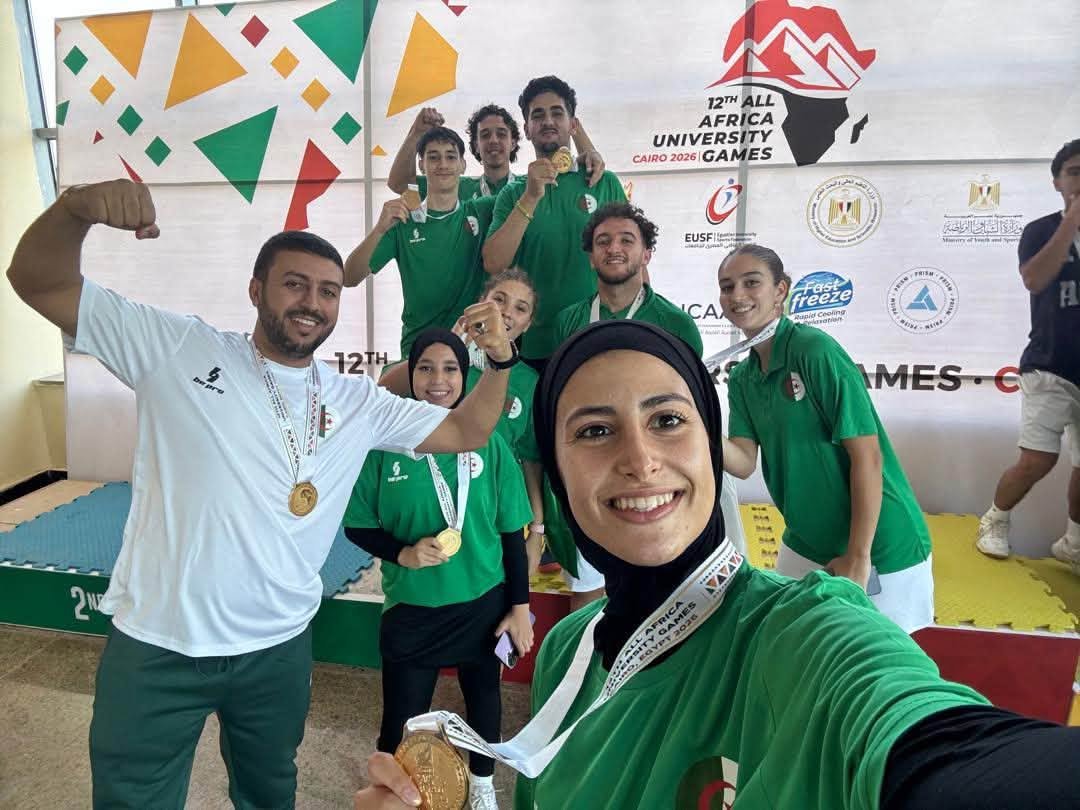 تألق جزائري في الألعاب الإفريقية الجامعية “القاهرة 2026”