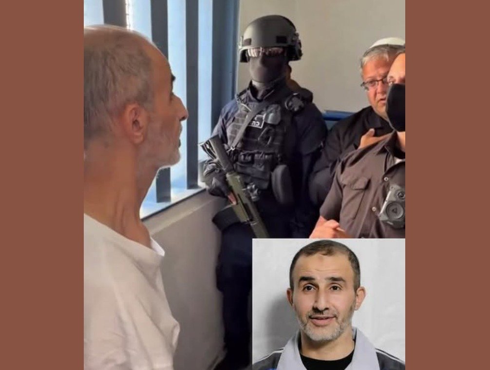 بن غفير يواصل عربدته.. شاهد ماذا فعل داخل زنزانة الأسير القائد حسن سلامة؟