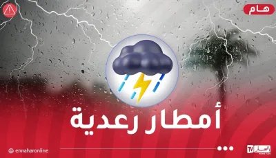 أمطار رعدية عبر 28 ولاية اليوم