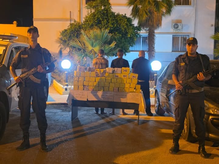 جمارك تلمسان تحجز أزيد من 45 كغ كيف وبندقية مضخية